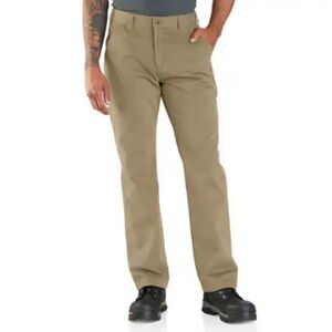 Carhartt Relaxed Fit Twill Utility Work Pant, Dark Khaki - 32 x 30